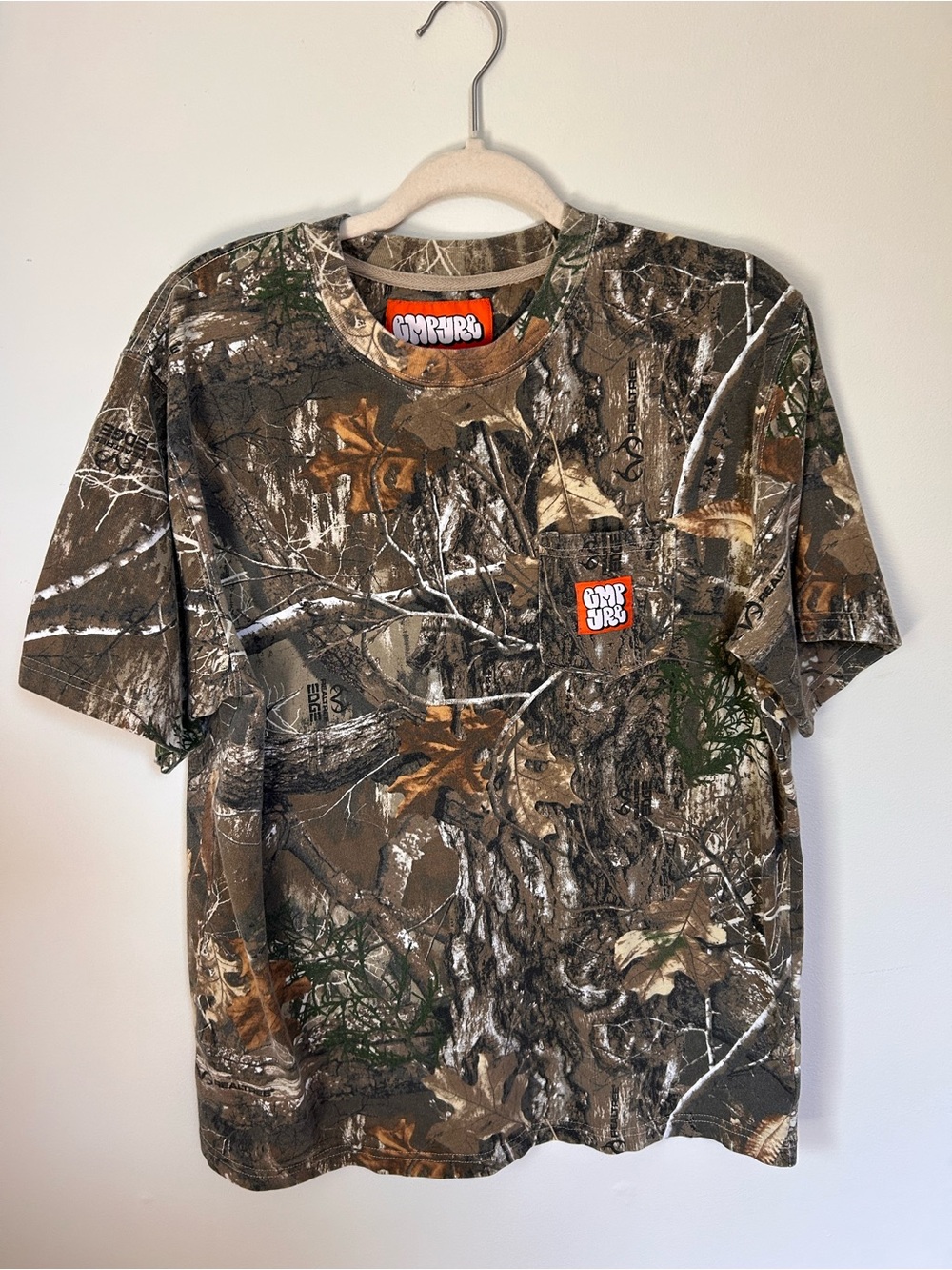 Empyre Men's Camo Pocket T-Shirt - Brown/Green